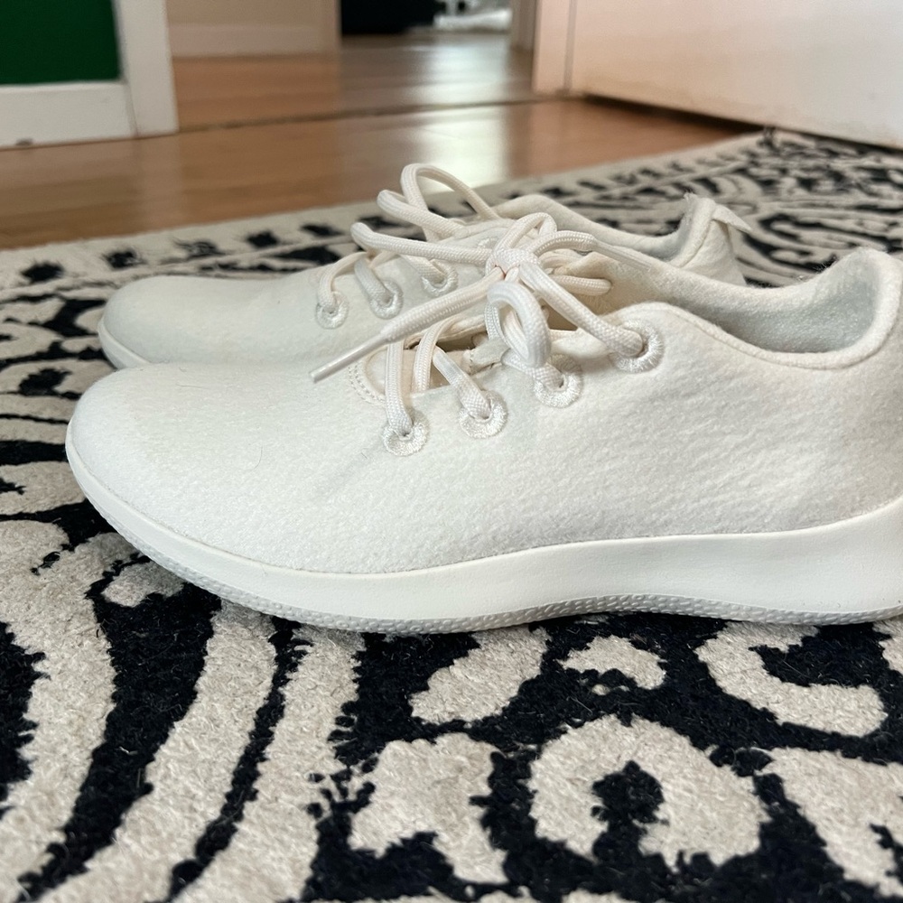 White AllBirds wool runners